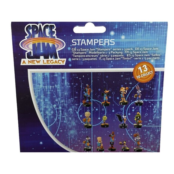 Space Jam A New Legacy Stampers Bugs Bunny Lebron James  Pepé Le Pew Figures NEW - Picture 3 of 3